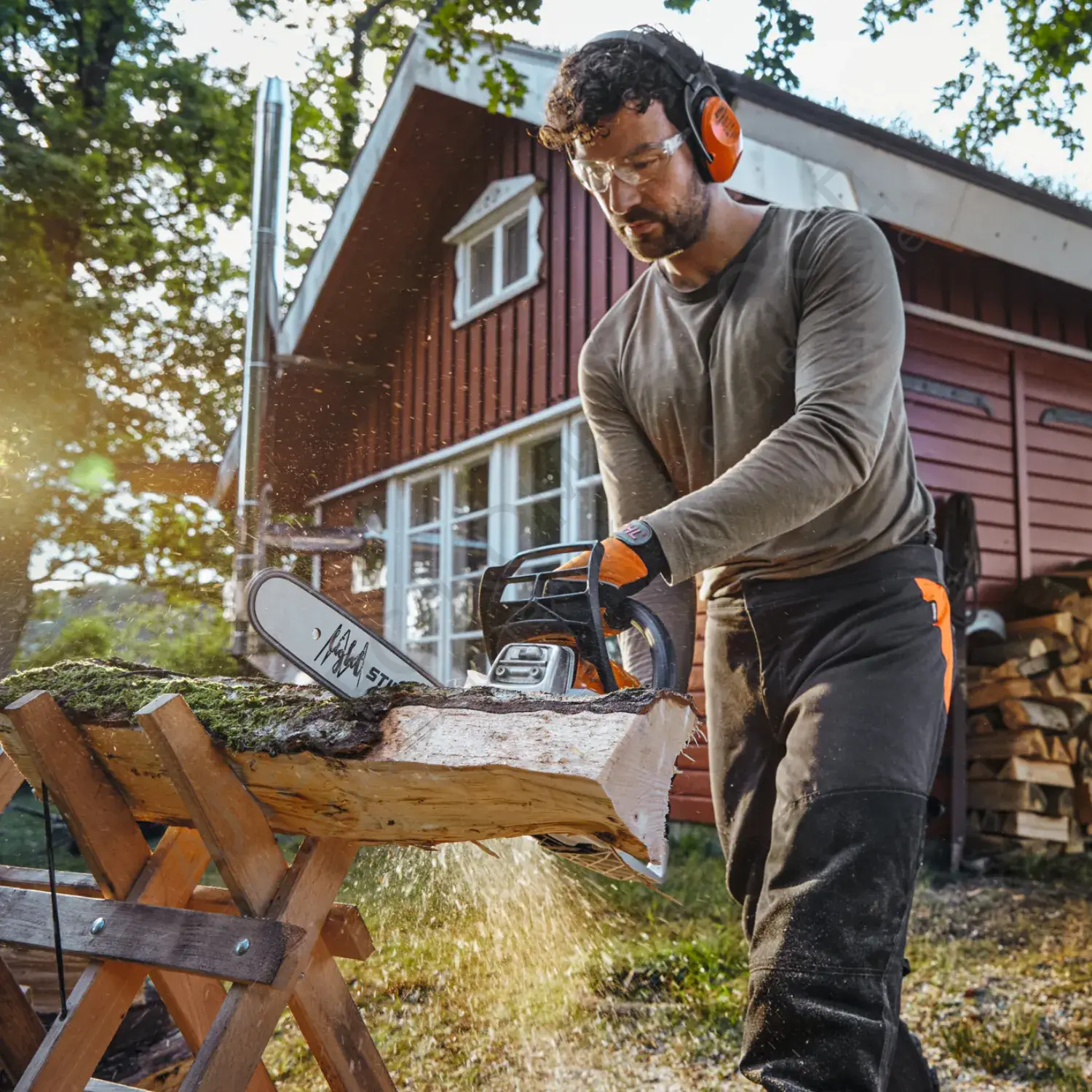 Бензинов моторен трион STIHL MS 162 - 1200W, 35см, 3/8"P